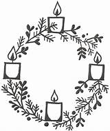 Advent Coloring Christmas Wreath Pages Candles Printable Wreaths Colouring Candle Drawing Kids Season Popular Coloringhome Choose Board Comments sketch template