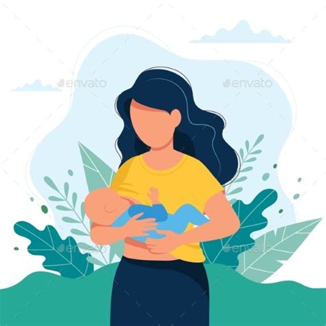 breastfeeding illustration by biscottodesign graphicriver