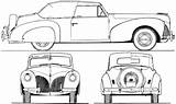 Blueprints Zephyr 1940 Lincoln Convertible V12 Blueprint Continental Car Cabriolet Ford Alfa Nash 1956 1939 3d Related Posts sketch template