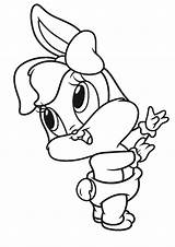 Looney Tunes Baby Coloring Cartoons Pages Coloriage Kb Drawing sketch template