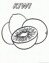 Kiwi Coloring Pages Fruit Color Getcolorings Printable sketch template