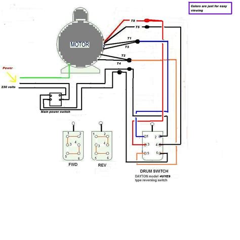 volt single phase wiring diagram