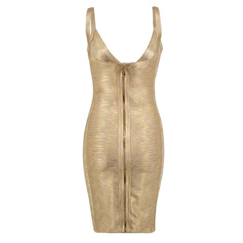 Women Open Sexy Big Boobs Knee Length Midi Shiny Gold Stamping Evening