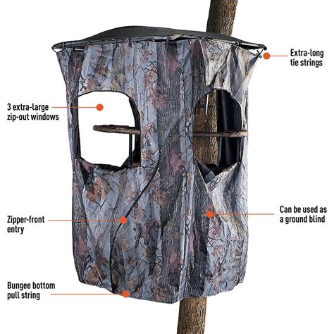 guide gear universal tree stand blind kit  tree stand