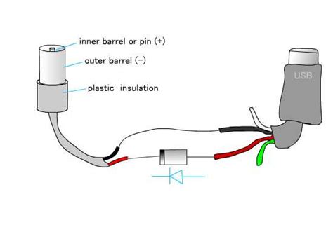 usb charger cable wiring diagram