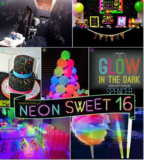 sweet  neon party ideas