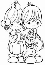 Precious Moments Coloring Pages Baby sketch template