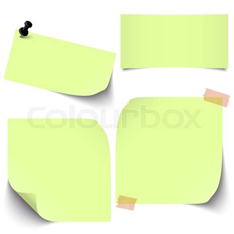 sticky paper collection  stock vector colourbox