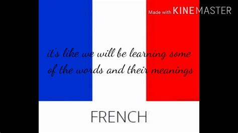 learning french meanings   words youtube