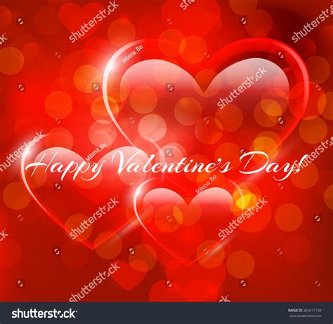 abstract glowing heart st valentines day stock vector 365017193