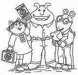 Arthur Coloring Friends Cute Pages Wecoloringpage sketch template