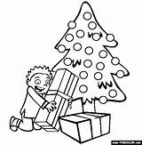 Christmas Presents Coloring Pages Tree Online Drawing Xmas Under Getdrawings Clipartmag Thecolor sketch template