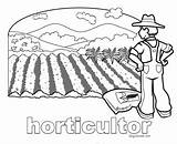 Horticultor Agricultores Agricultura Dibujo Agricultor Cultivo Campesino Labrador Ganadero sketch template