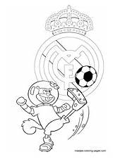 Madrid Real Coloring Pages Soccer Fc Barcelona Manchester Ac United sketch template