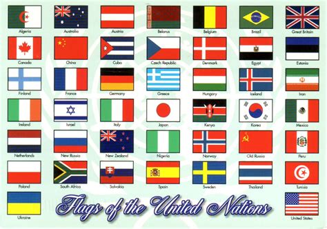 world  postcards sabines blog united nation flags partial