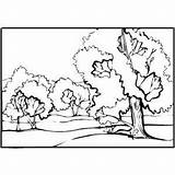 Coloring Stream Designlooter 7kb 300px Getcolorings Trees sketch template