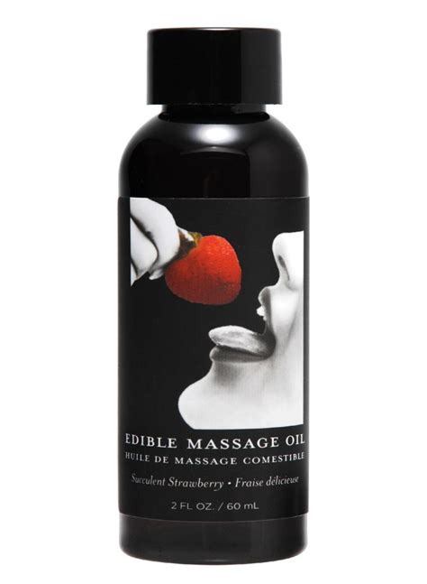2 Ounce Edible Massage Oil Strawberry Massage Oil Oils Massage