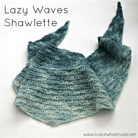 lazy waves shawlette allfreecrochetcom