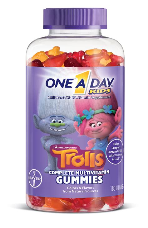 day kids trolls multivitamin gummies  count