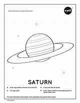 Nasa Saturn sketch template