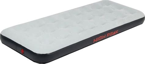high peak airbed single luchtbed campingbed  persoons lichtgrijs bolcom