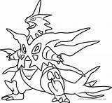Tyranitar Charizard Gengar Pokémon Coloringpages101 2197 Ex 1701 sketch template