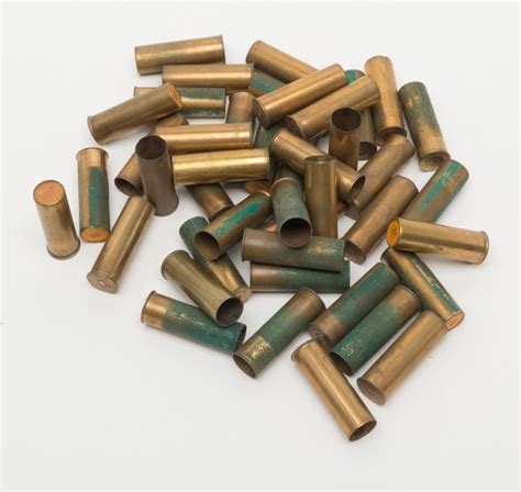Bonanza Lot Of 43 Brass Shotgun Shells Including 14 Loaded 00 Buck Rem