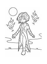 Mage Coloring Pages Fire Designlooter 170px 79kb sketch template