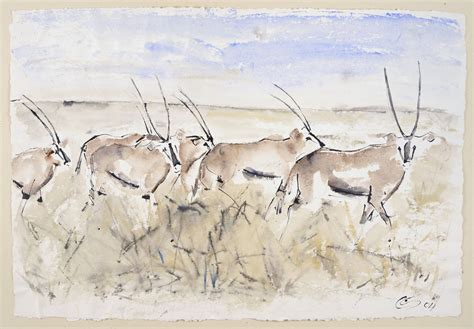 christine seifert oryx ii mounted hungerford gallery cricket