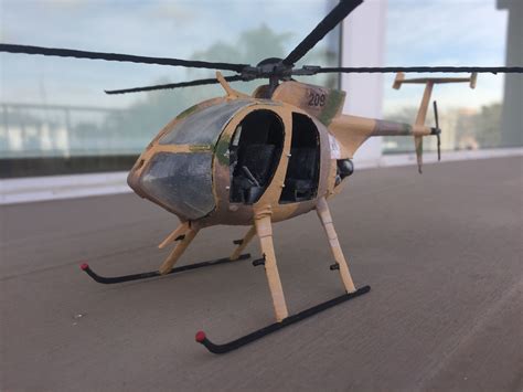 md helicopter scale model assembly kit  model  printable