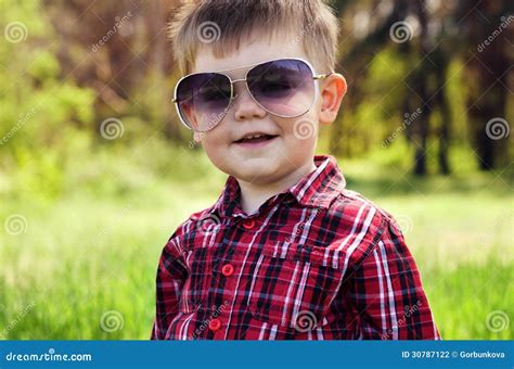 cool boy wearing sunglasses stock photography image