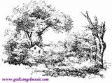 Coloring Pages Adults Landscape Detailed Part sketch template