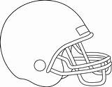 Coloring Helmet Football Pages Sweetclipart sketch template