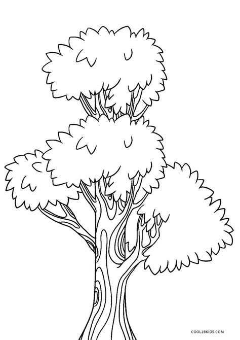 printable tree coloring pages  kids coolbkids tree