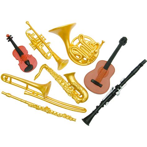 musical instruments plastic miniatures  toobs  shipping