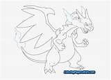 Charizard Pokemon Mega Pngkit Målarbild Coloring Pages sketch template