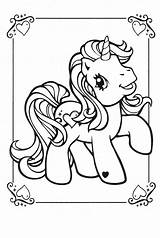 Pony Coloring Little Pages Belle Sweetie G3 Vintage Mlp Unicorn Printable Original Old Colouring Color Books Colorear Para Print Awesome sketch template