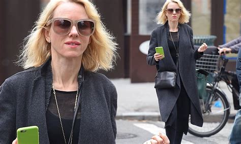 naomi watts cuts stylish figure in all black ensemble while out in nyc daily mail online