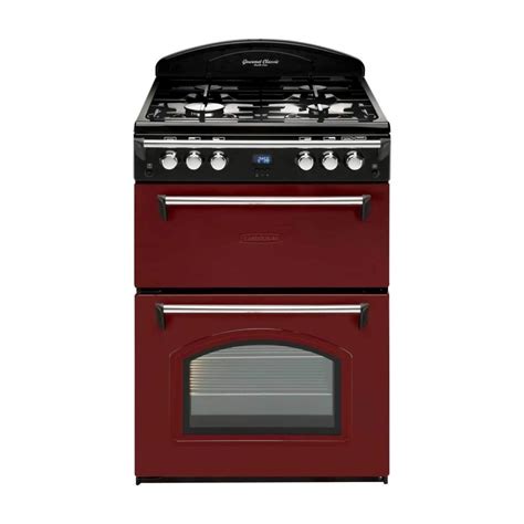 leisure grbgvr heritage double oven cm gas cooker red appliances