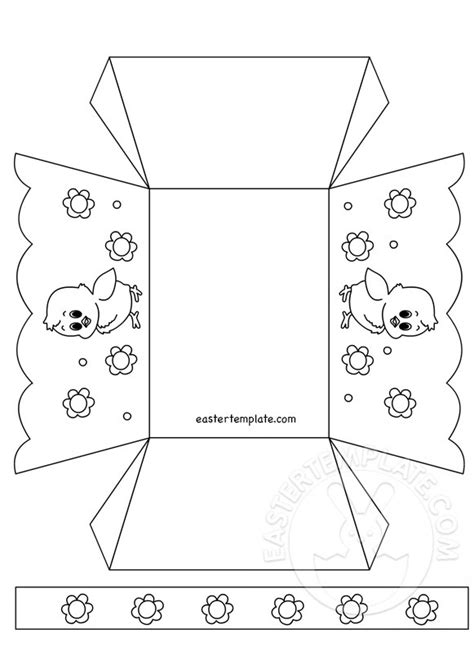 paper easter basket template printable easter template