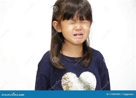 Crying Japanese Girl Stock Image Image Of White Cute 173963303