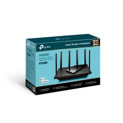 tp link ax dual band gigabit wi fi  router archer ax