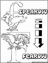 Fearow sketch template