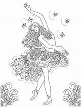 Ballet Coloring Pages Coloring4free Printable Adults Related Posts sketch template