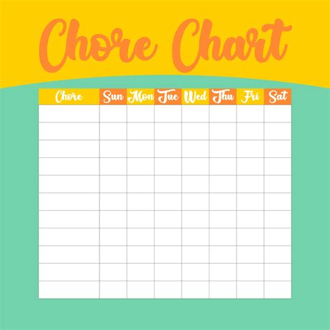 printable blank chart