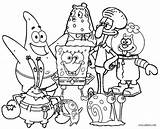 Spongebob Coloring Pages Squarepants Cartoon Kids sketch template