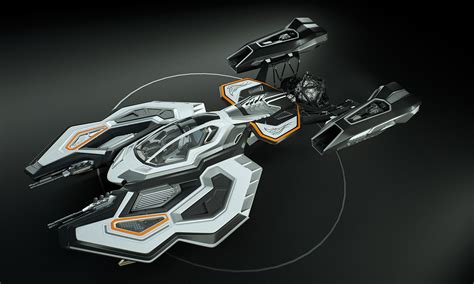 spaceship  concept design  model animated rigged max cgtradercom