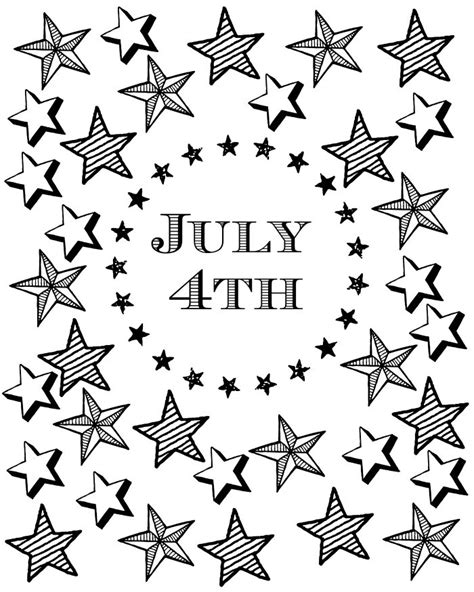 patriotic   july stars printable coloring page mama likes