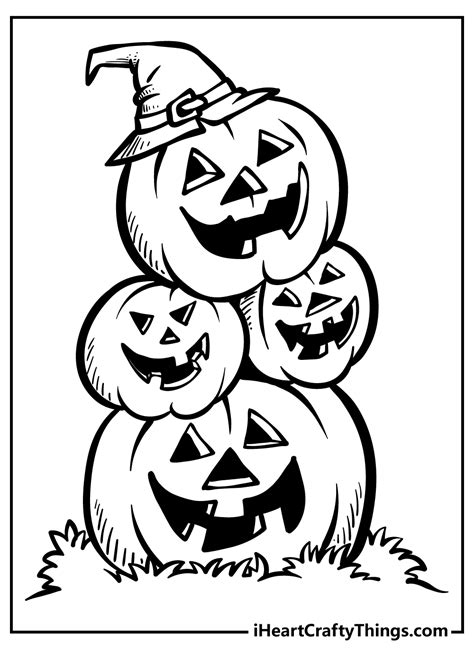 easy printable halloween coloring pages