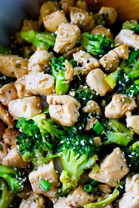 15 minute sesame chicken and broccoli so damn delish